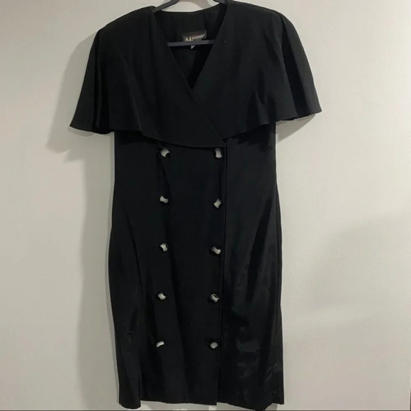 Vintage USA made Double breasted midi dress button - Picture 1 of 8